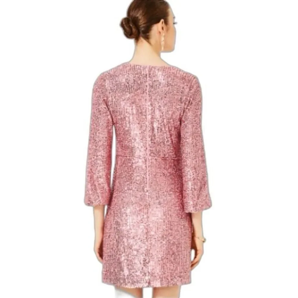 Lilly Pulitzer Estrella Sequin Dress Conch Shell Pink NWT - Picture 2 of 12